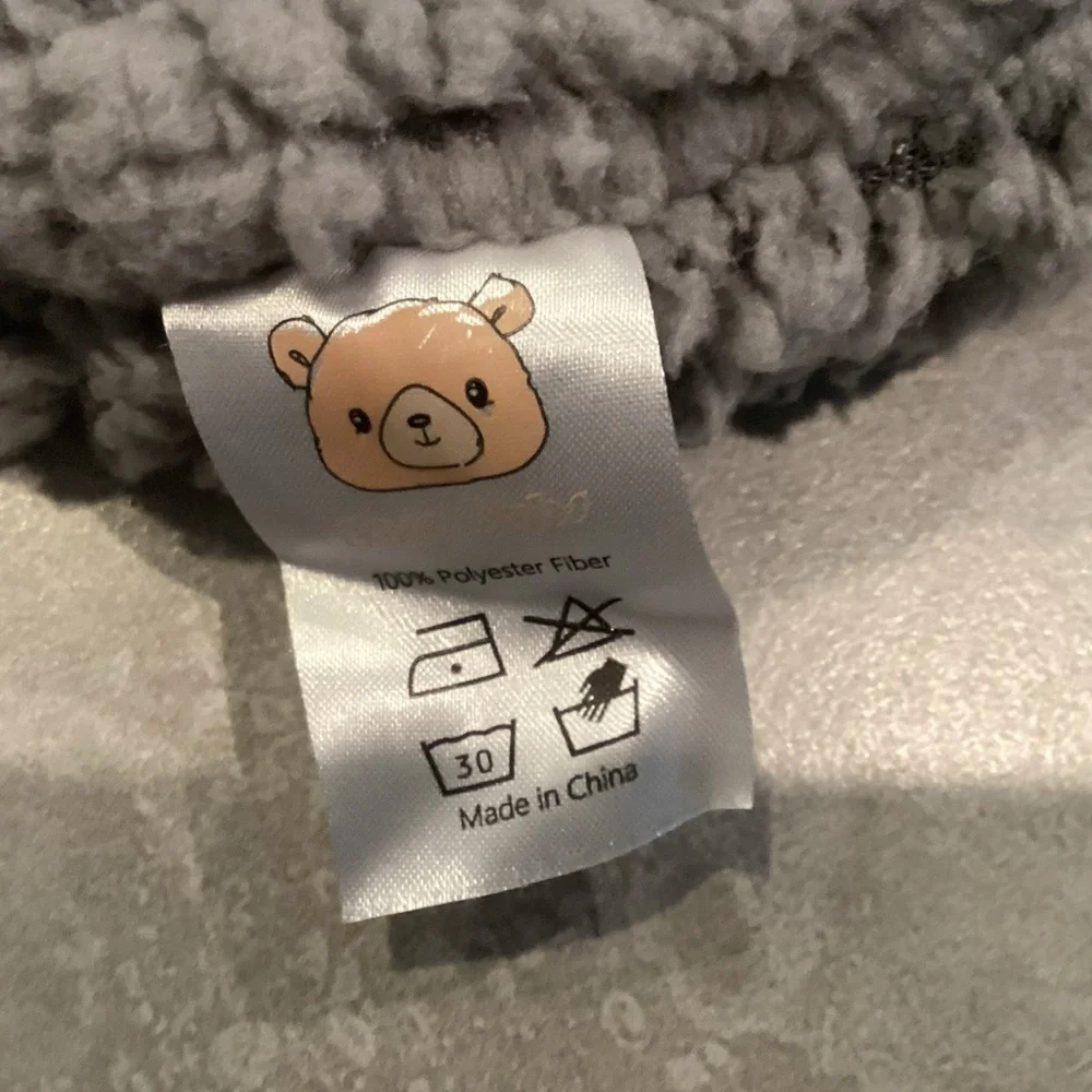 Adorable Gray Bear Cuddle Wrap